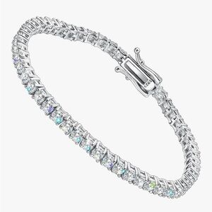 3mm Moissanite Tennis Bracelet 6 Carats 925